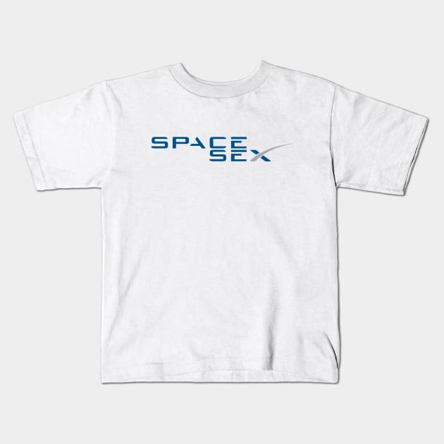 Space X Parody Kids T-Shirt by artsylab